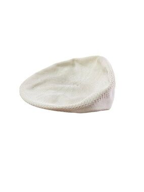 Men's Ivory Knit Beret Hat - Lightweight Stylish Finish